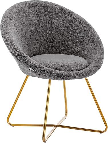 Miniatura 9 de Duhome. - Sillas con diseño moderno de mediados de siglo, para el comedor y la sala de estar, con patas de metal negras industriales, 1 unidad.