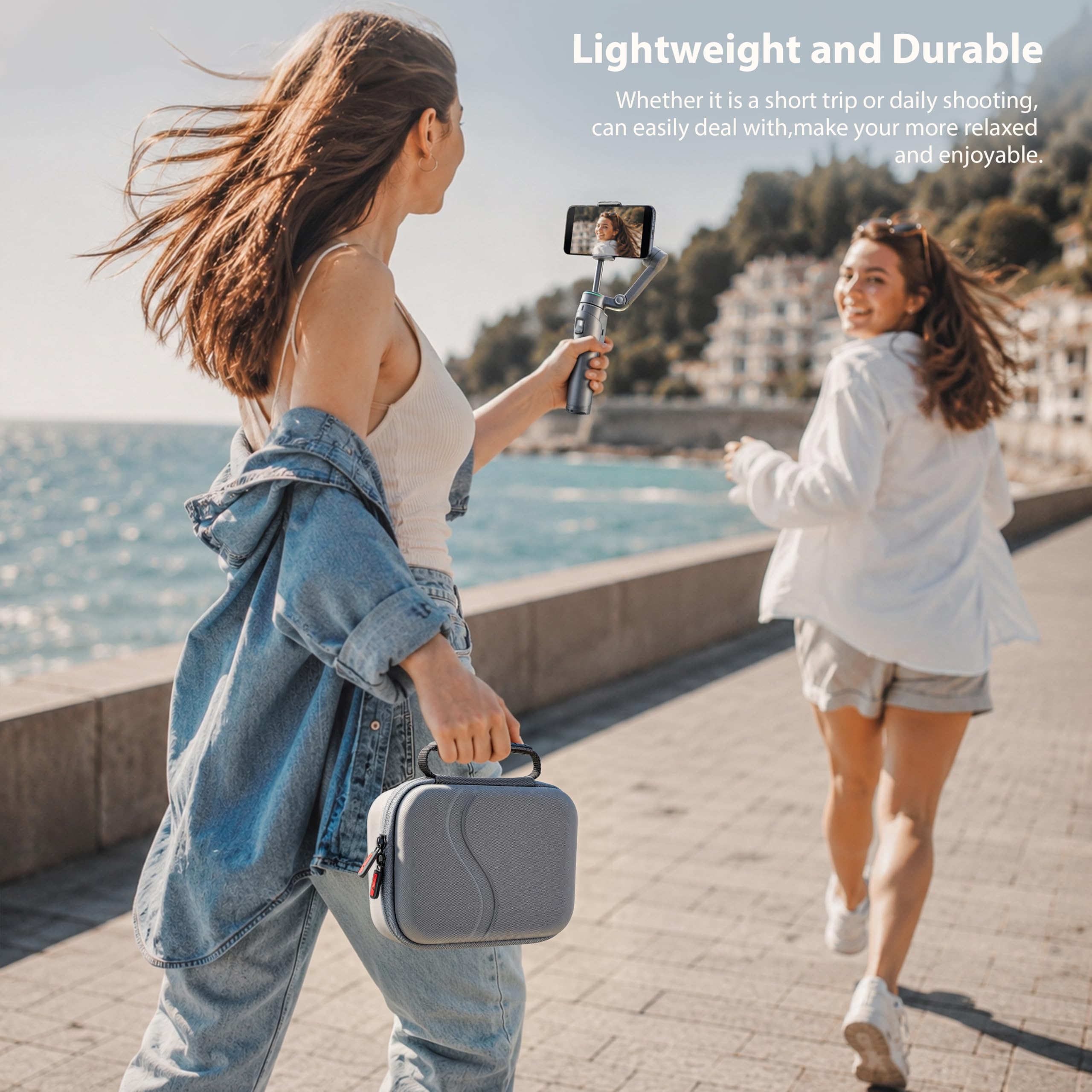 STARTRC Osmo Mobile torba 8P / etui, przenośna torba na ramię z poliuretanu (PU) do DJI OM 8P stabilizator gimbal, torba podróżna do DJI Osmo Mobile 8P akcesoria