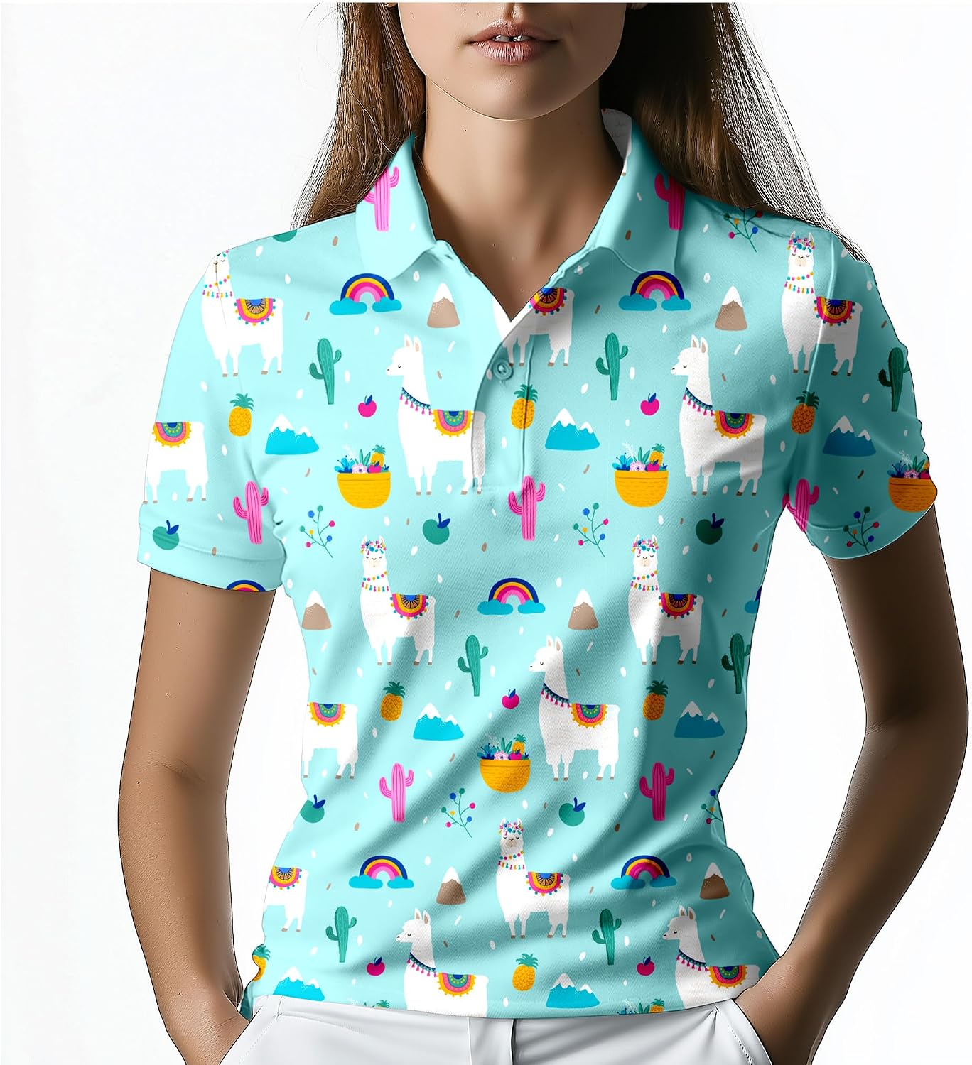Womens Golf Shirt Funny Golf Shirts for Woman Short Sleeve Shirts for Tennis