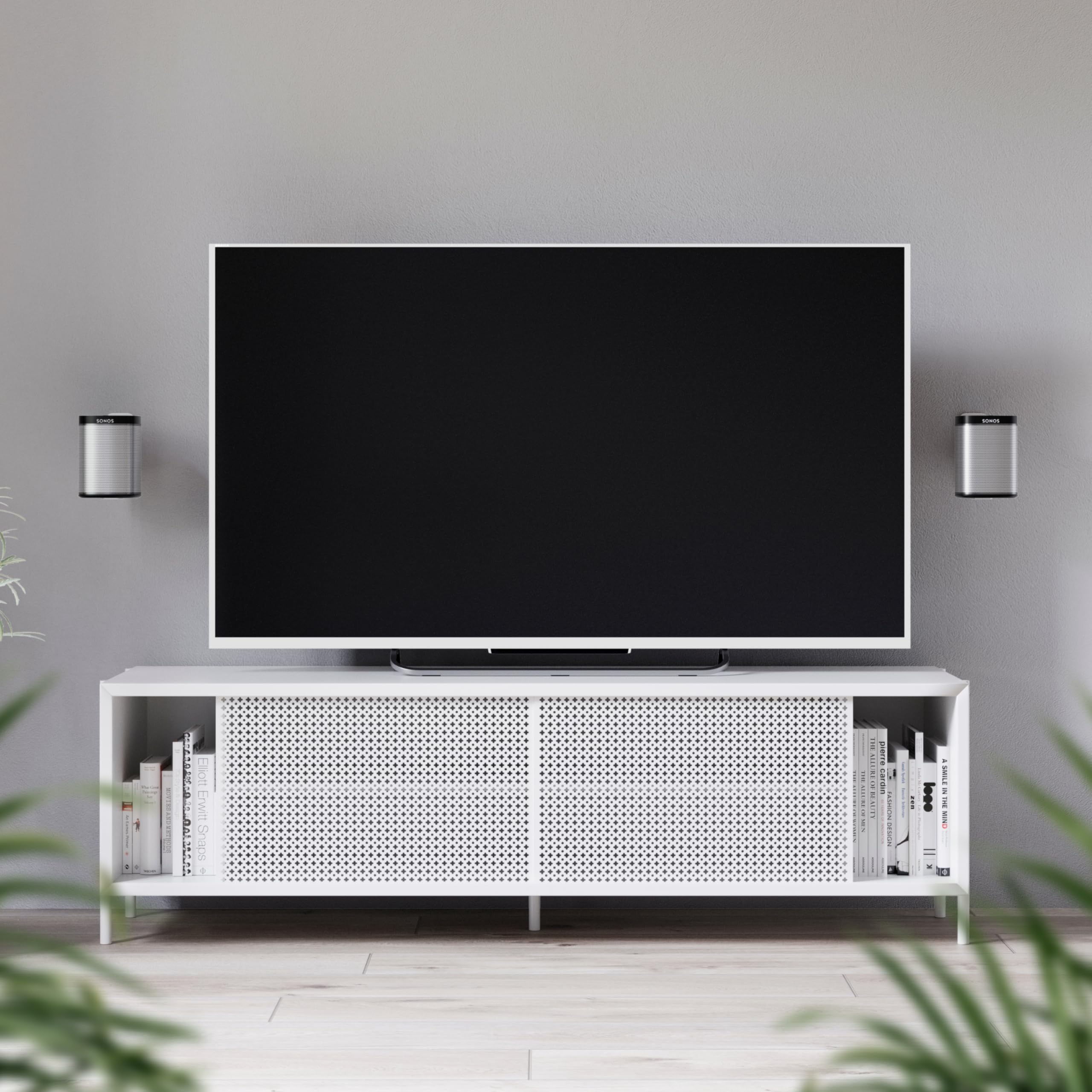 RICOO Uchwyt Ścienny do Głośnika, Kompatybilny z SONOS Play:1™, Uchwyt LH431-W Wychylny, Pochylny, HiFi Audio Boxing, Zawieszenie, Głośnik Ścienny