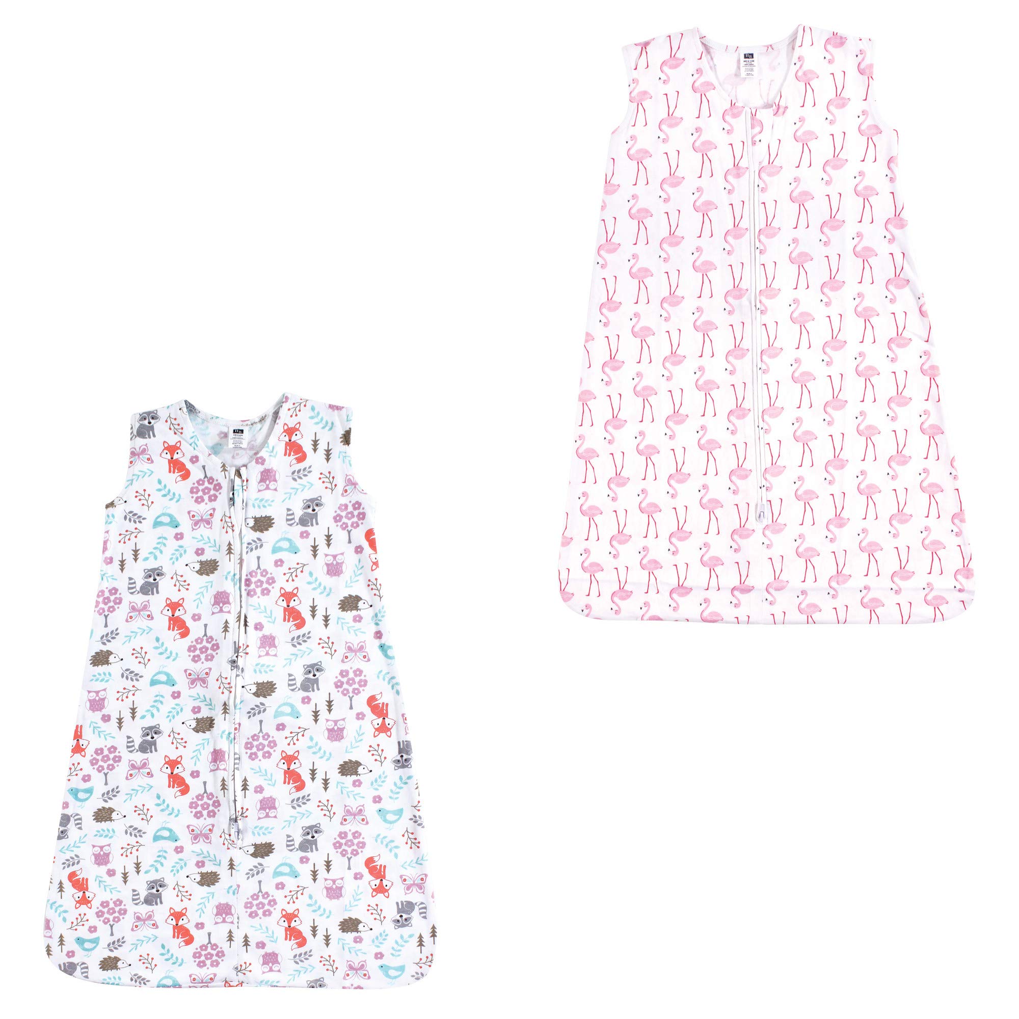 Hudson Baby Unisex BabyCotton Sleeveless Wearable Sleeping Bag, Sack, Blanket