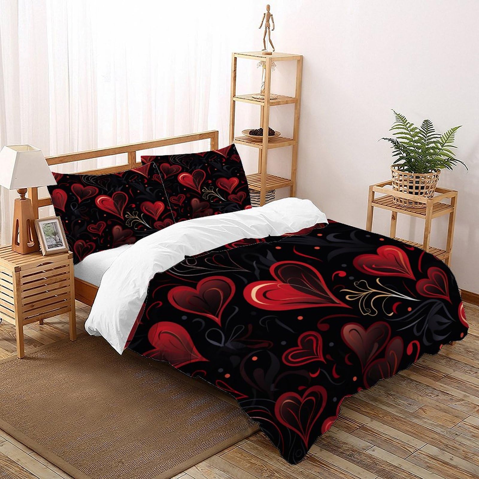 Housse de couette lèvres rouges pour illuminer la chambre d'enfant