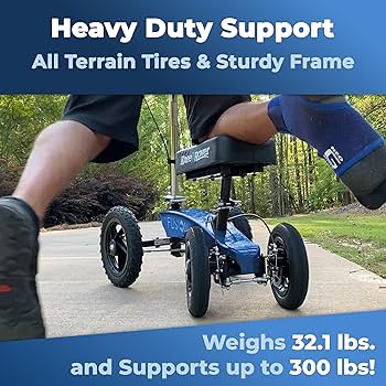 KneeRover ニーローバー 膝用スクーター 4輪 松葉杖代替 リハビリ Amazon | KneeRover 全地形融合 ニースクーター 特許出願中の