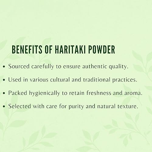 Vista 6 de Haritaki Powder 200 Gm I Terminalia Chebula Powder I una hierba ayurvédica para desintoxicación y rejuvenecimiento para Vata I Vata I, Vata Kapha