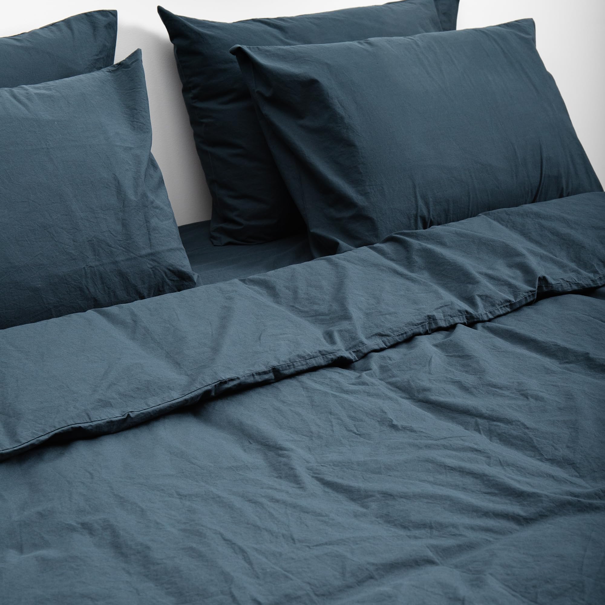 Organic - Juego de Funda Nórdica - Cama 90/105 cm - Gris Niebla - 100% Algodón Orgánico - Made in Portugal