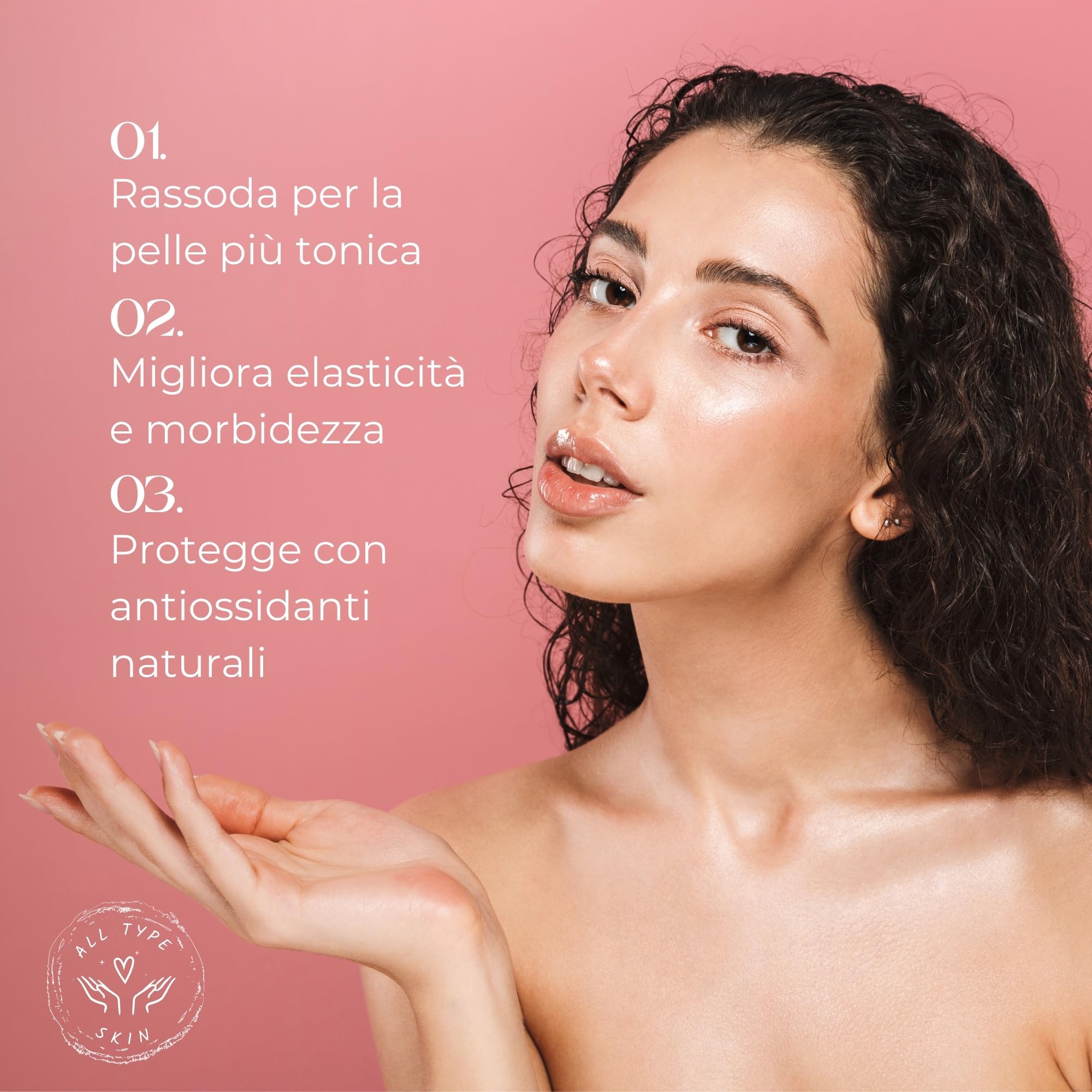 Siero Peptidico Lifting | Peptidi e Aminoacidi per Sollevare, Rassodare, Tonificare, Illuminare e Stimolare la Produzione Naturale di Collagene | VEGANO & 99% Naturale | COSMOS Natural