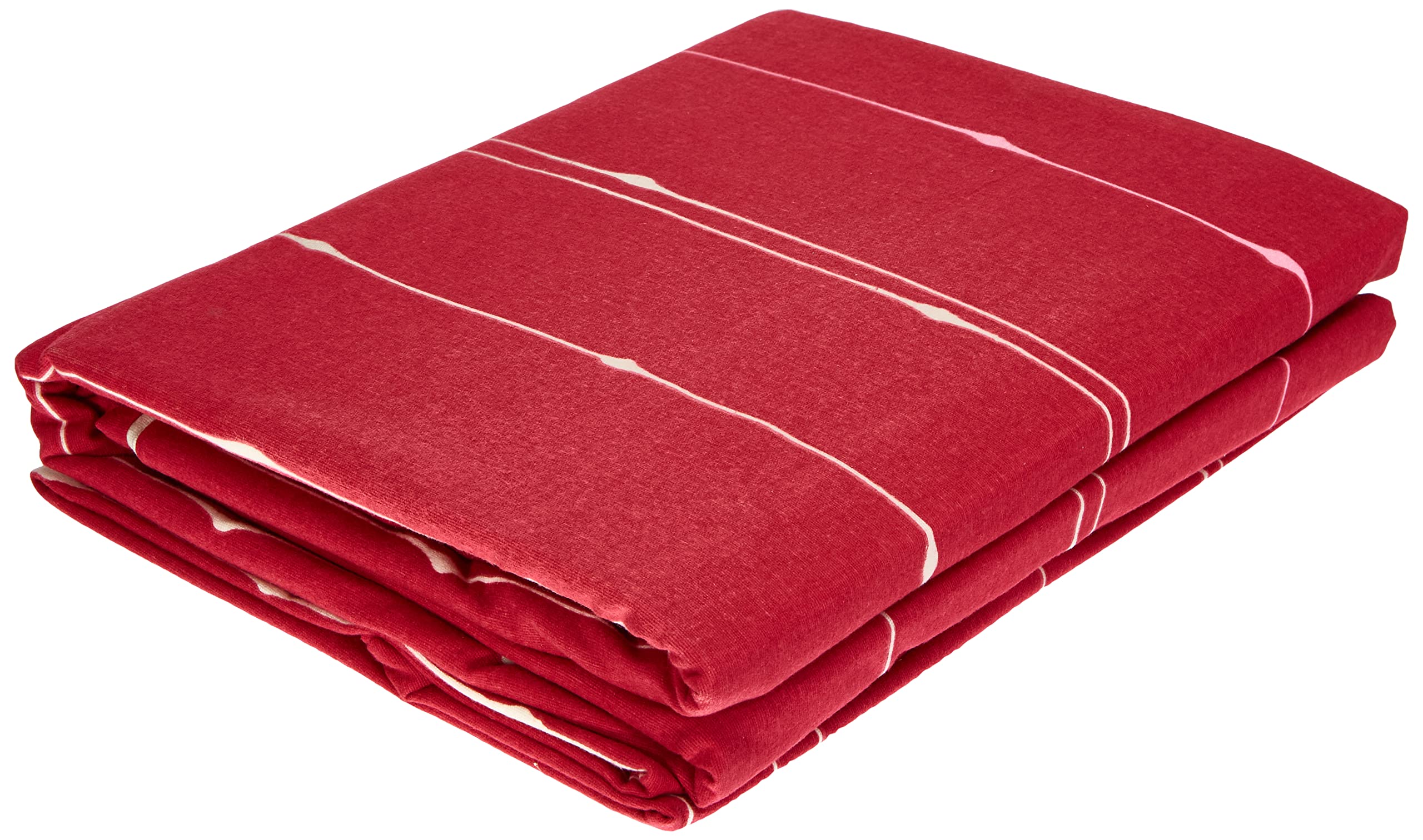 Biberna 0006141 Bed Linen Set with Pillow Case Comfort Fine Flannelette 1 x 155 x 220 cm and 1 x 80 x 80 cm Burgundy