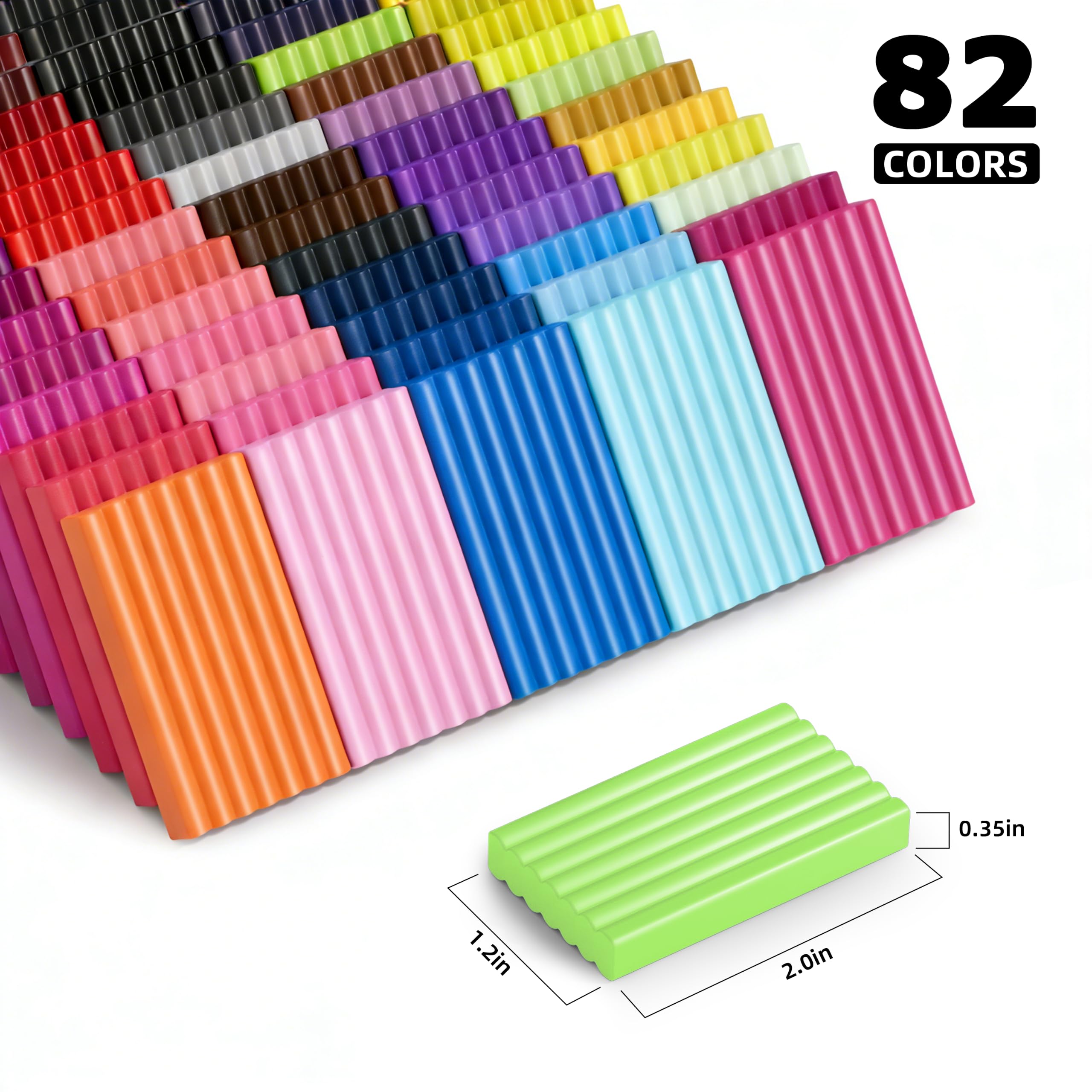 Artpar 82 Color Polymer Clay Kit - Kids Crafting -2