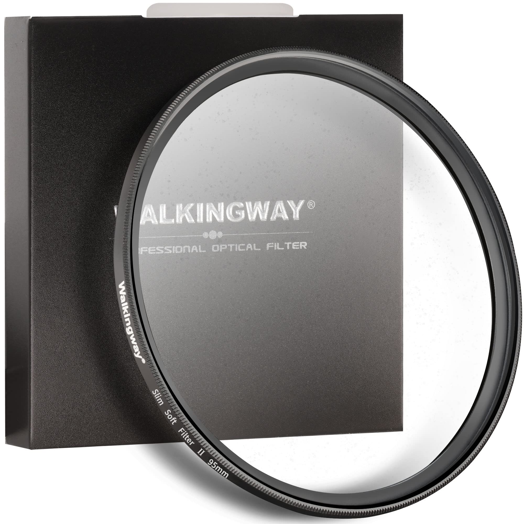 Walking Way 95MM White Mist Diffusion Filter - Stronger Soft Focus Circular Lens Filter - Dreamy Fog Effect Softening Camera Diffuser for Digital DSLR