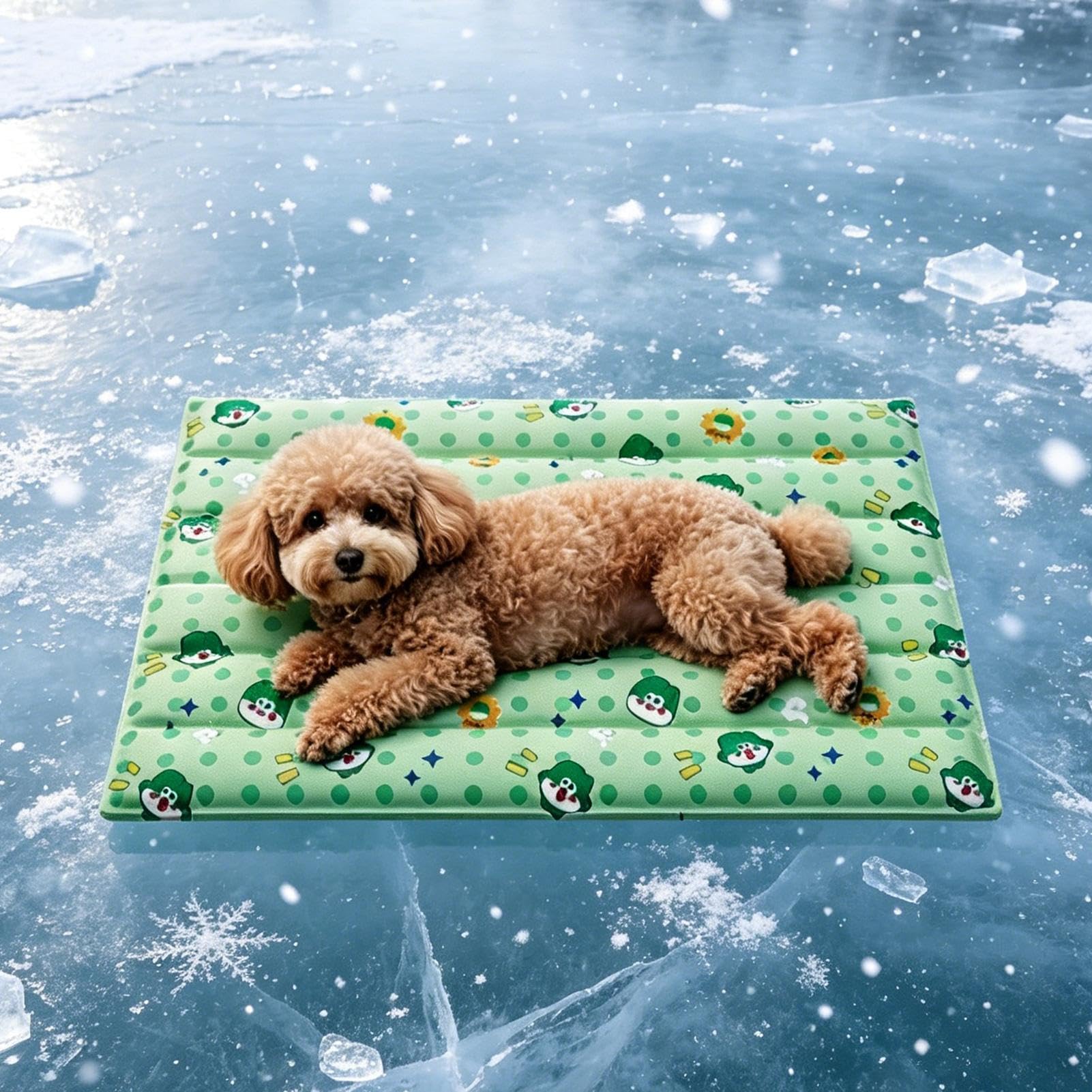 Alfombrilla de refrigeración para perros, gel impermeable y transpirable | Cama refrescante para mascotas, para verano, clima cálido, cachorros, gatos, suelo, sofá, coche, viajes, camping