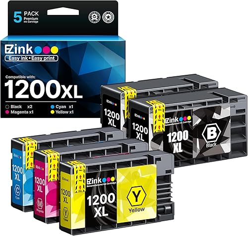E-Z Ink Cartucho de tinta de repuesto compatible para Canon PGI-1200 XL PGI-1200XL PGI1200XL para usar con MAXIFY MB2020 MB2320 MB2120 MB2720 MB2350