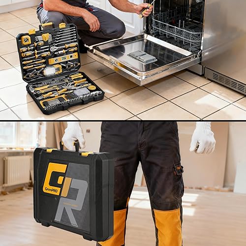 Miniatura 7 de Juego de herramientas de 239 piezas para el hogar, kit de herramientas básicas para el hogar, motocicleta, automóvil, motocicleta, automóvil, cajas