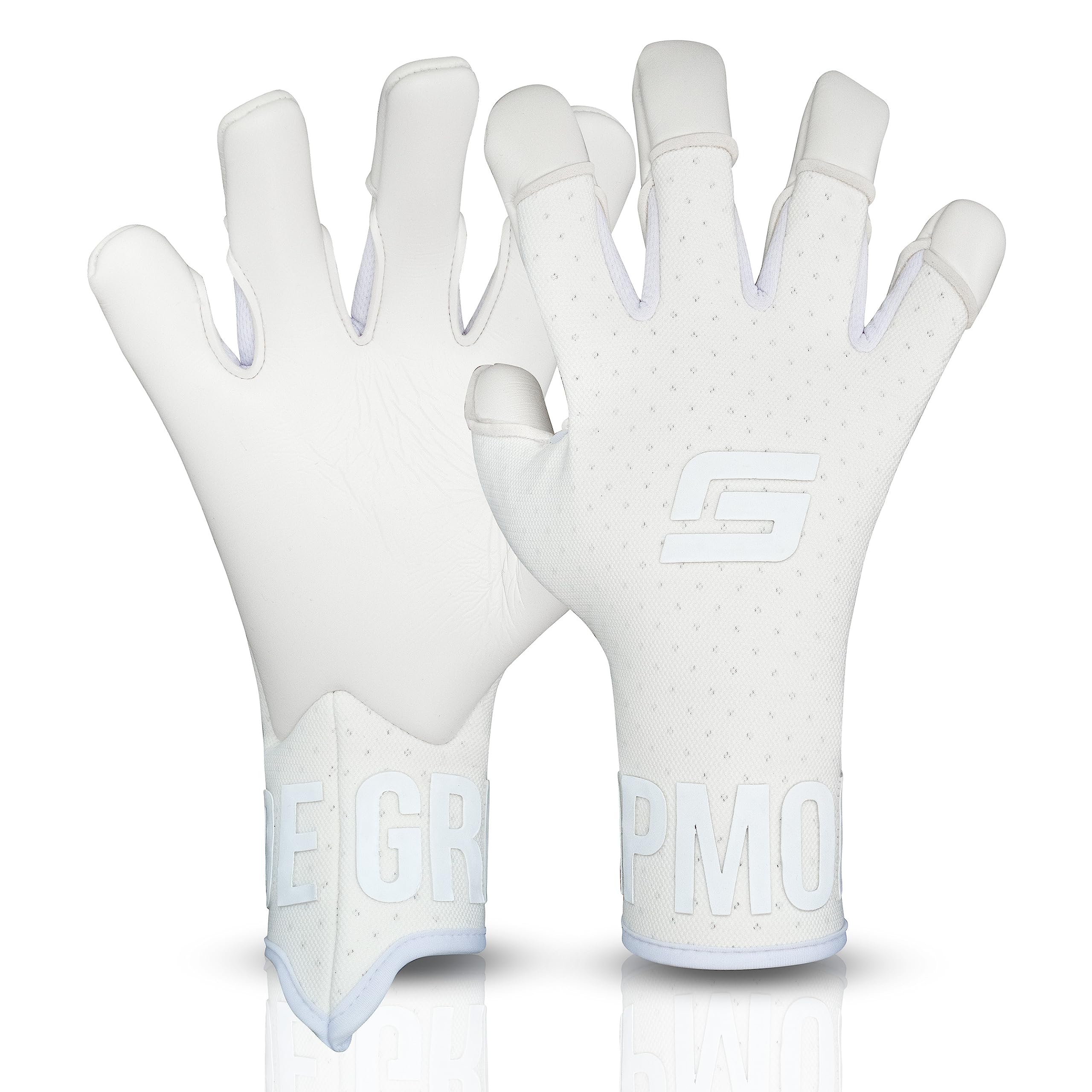 GRIPMODE Torwarthandschuhe Herren Air Whiteout FT - Fußball Torwarthandschuhe mit Belag aus Griptec® für jedes Wetter - Fußballhandschuhe für Kinder, Jugendliche & Erwachsene - Größe 9