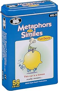 Super Duper Publications | Metaphors & Similes Fun Deck | Figurative Language Skills Flash Cards | Educational Learning Materials for Children…