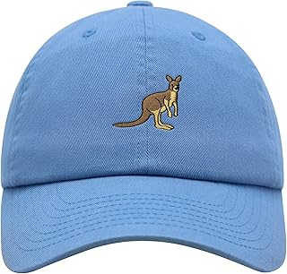 Kangaroo Premium Dad Hat Embroidered Cotton Baseball Cap Australia Animal