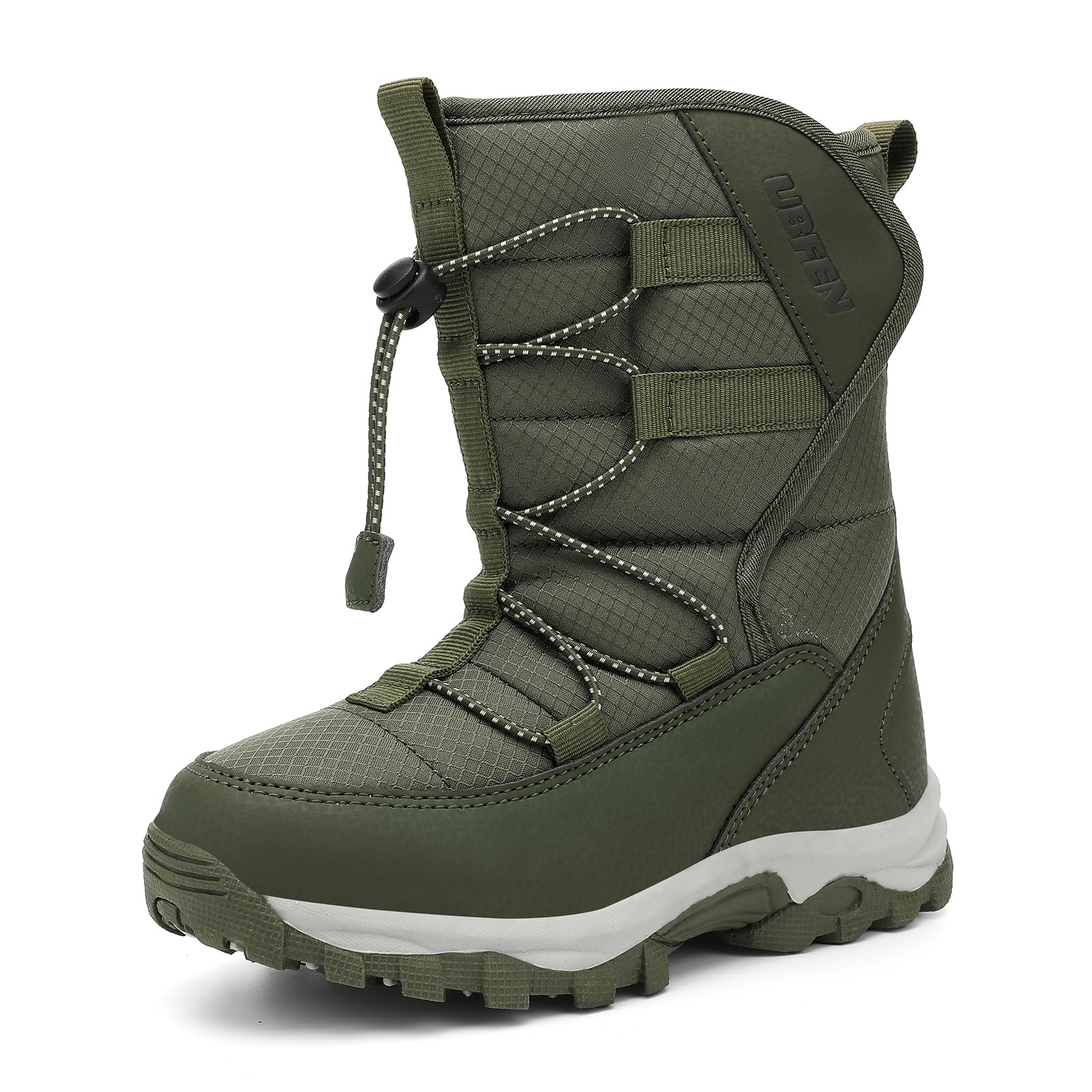 UBFEN Kids Snow Boots Water-Repellent Warm Winter Shoes for Boys Girls