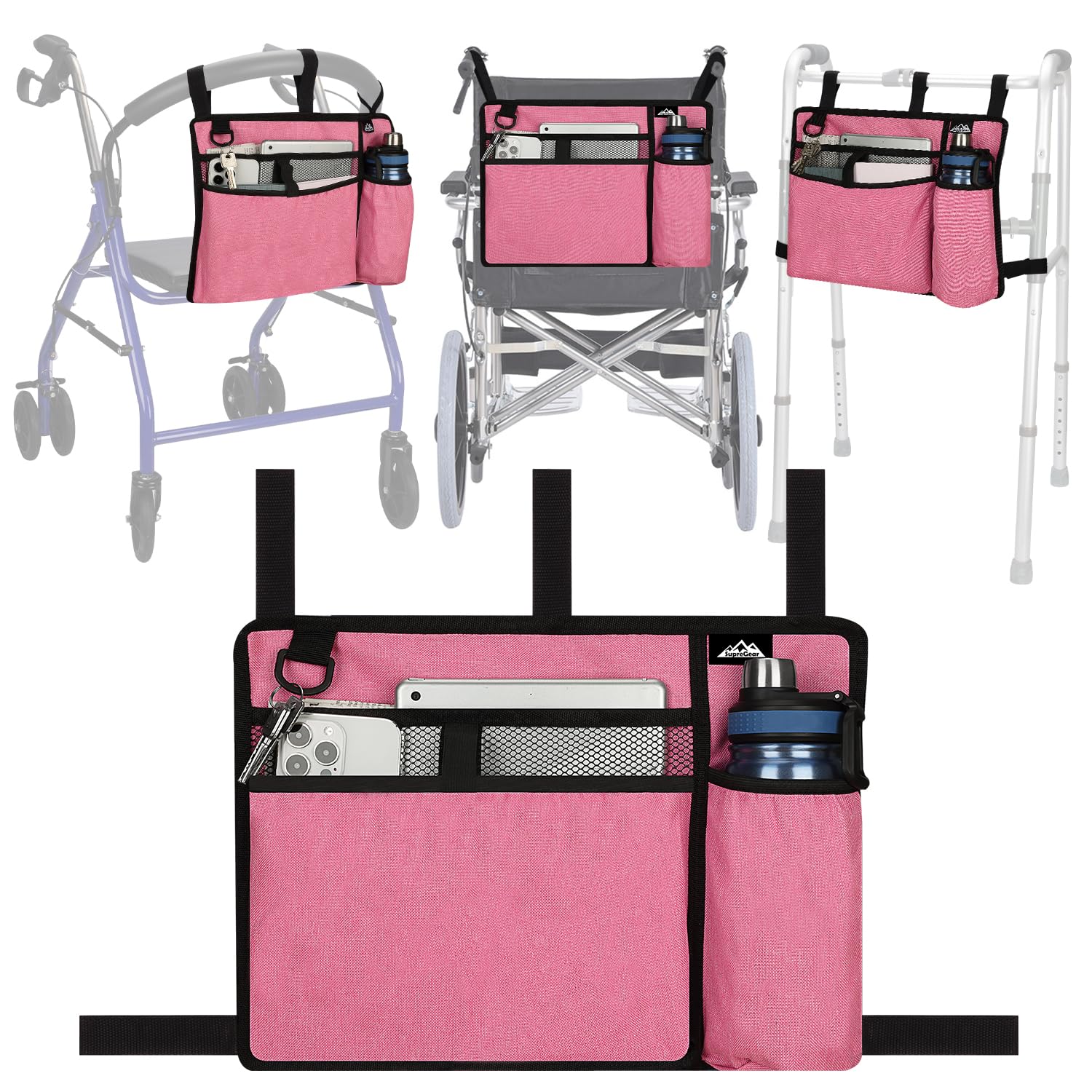 supregear Accessories Bag for Walker Wheelchair