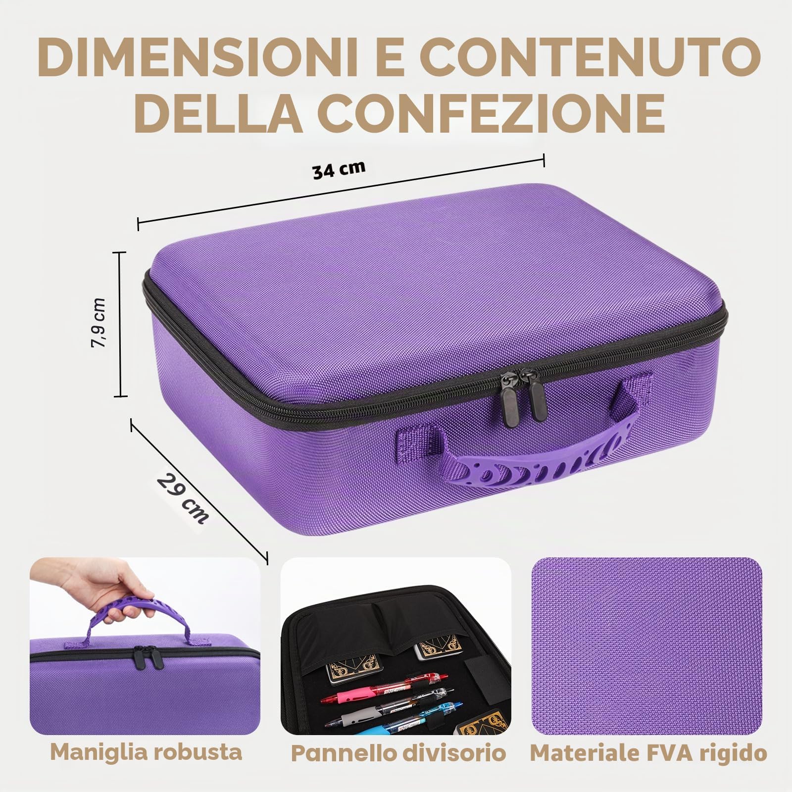 Borsa da viaggio per miniature Dungeons and Dragons DND custodia dadi set