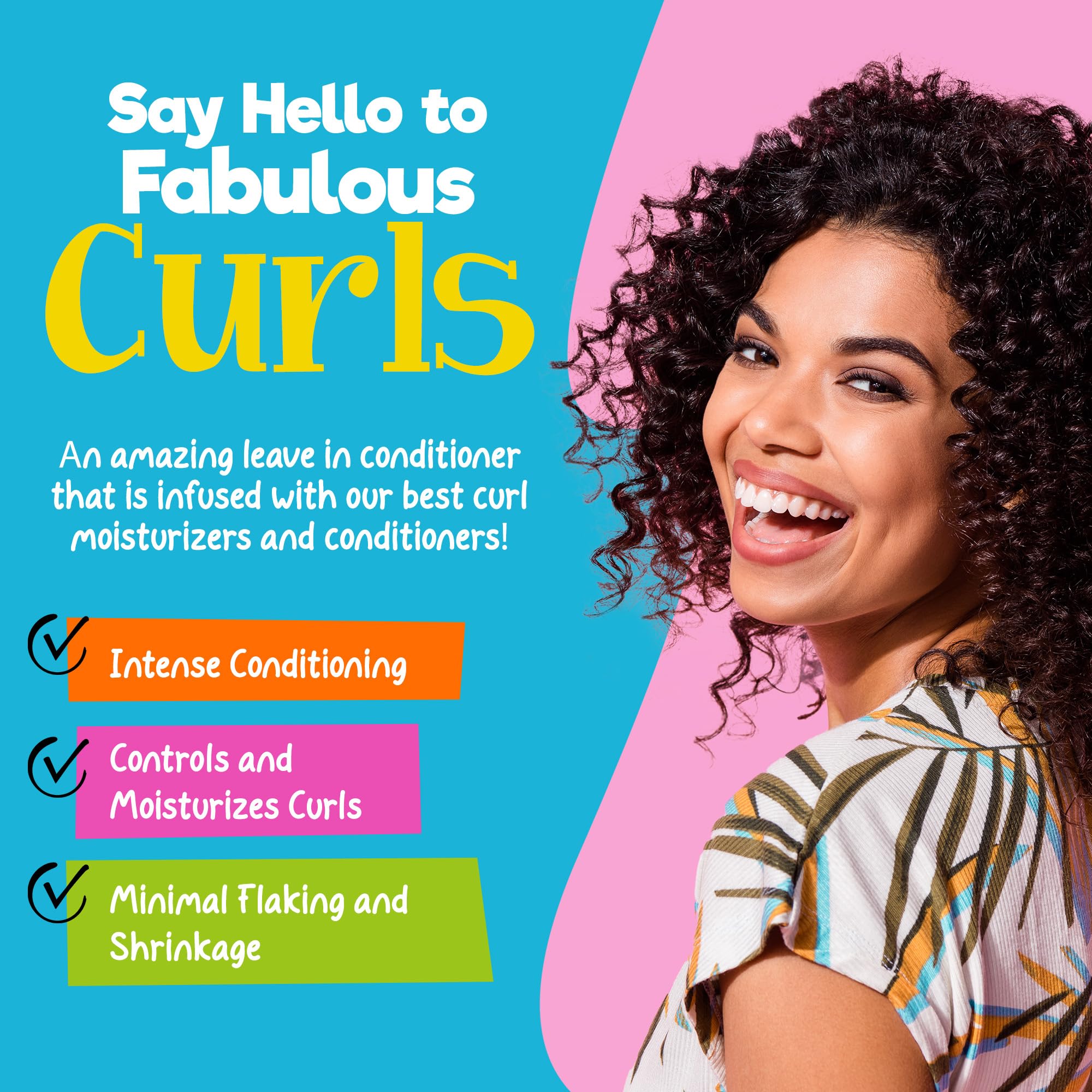 CurlyChic Your Curly Condish - Extra Creamy Leave-In Conditioner, Intense Moisturizing, Frizz Control & Curl Definition for Curly, Kinky, Coily, Wavy, Frizzy Hair – Sulfate & Paraben Free, 12 fl oz