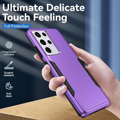 Miniatura 3 de Funda para Samsung Galaxy S21 Ultra, S21 Ultra con protector de pantalla, probada contra caídas de grado militar, resistente, resistente, a prueba