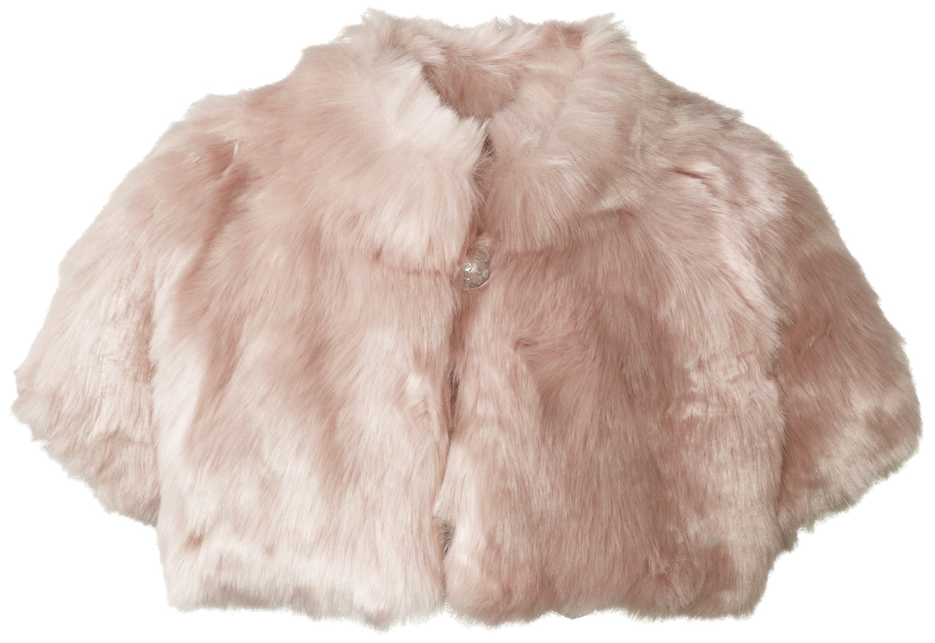 Biscotti Baby Girls' Short Sleeve Faux Fur Jacket