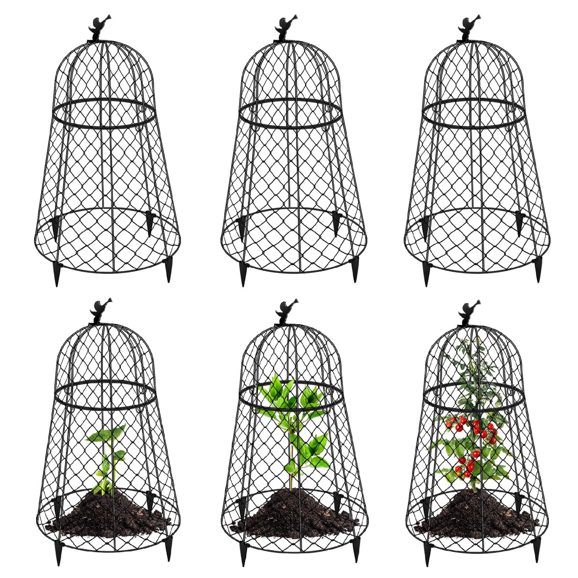 PREMILITY 6-Pack Plant Protectors