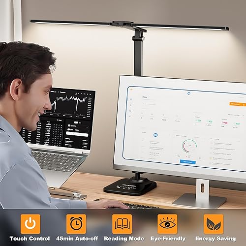 Miniatura 7 de Lámpara de escritorio LED para oficina y hogar, luz de escritorio de arquitecto ajustable con adaptador USB, luz de escritorio de atenuación