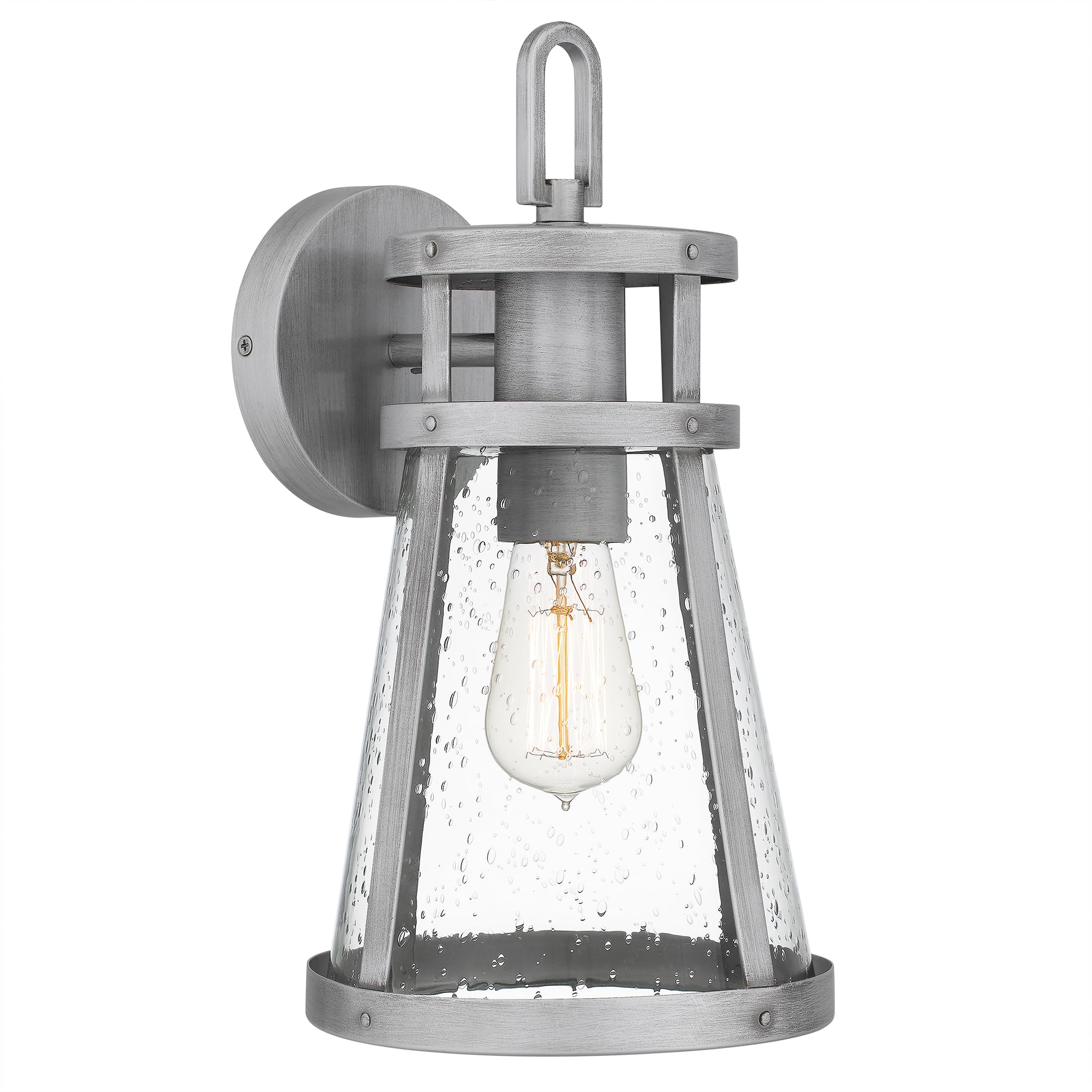 Quoizel Barber Coastal Armour Outdoor Wall Lantern, front view