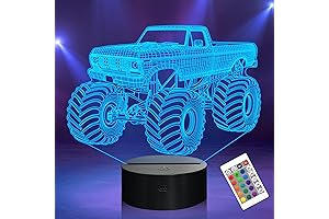 Monster Truck 3D Night Light for Kids Boys