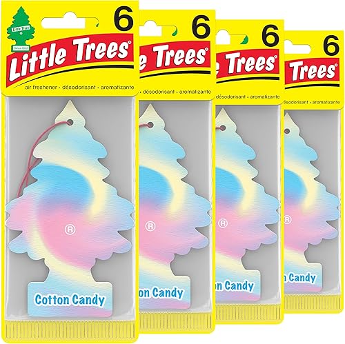 Miniatura 171 de Little Trees - Ambientador de árbol colgante que proporciona un aroma de larga duración para auto u hogar. Aroma Leather, 4 paquetes de 6