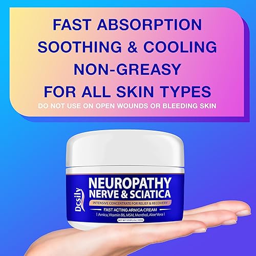 Miniatura 4 de Crema de alivio de nervios neuropatía, crema de árnica para neuropatía para nervios y ciática, gel de árnica para nervios, manos, pies, piernas,