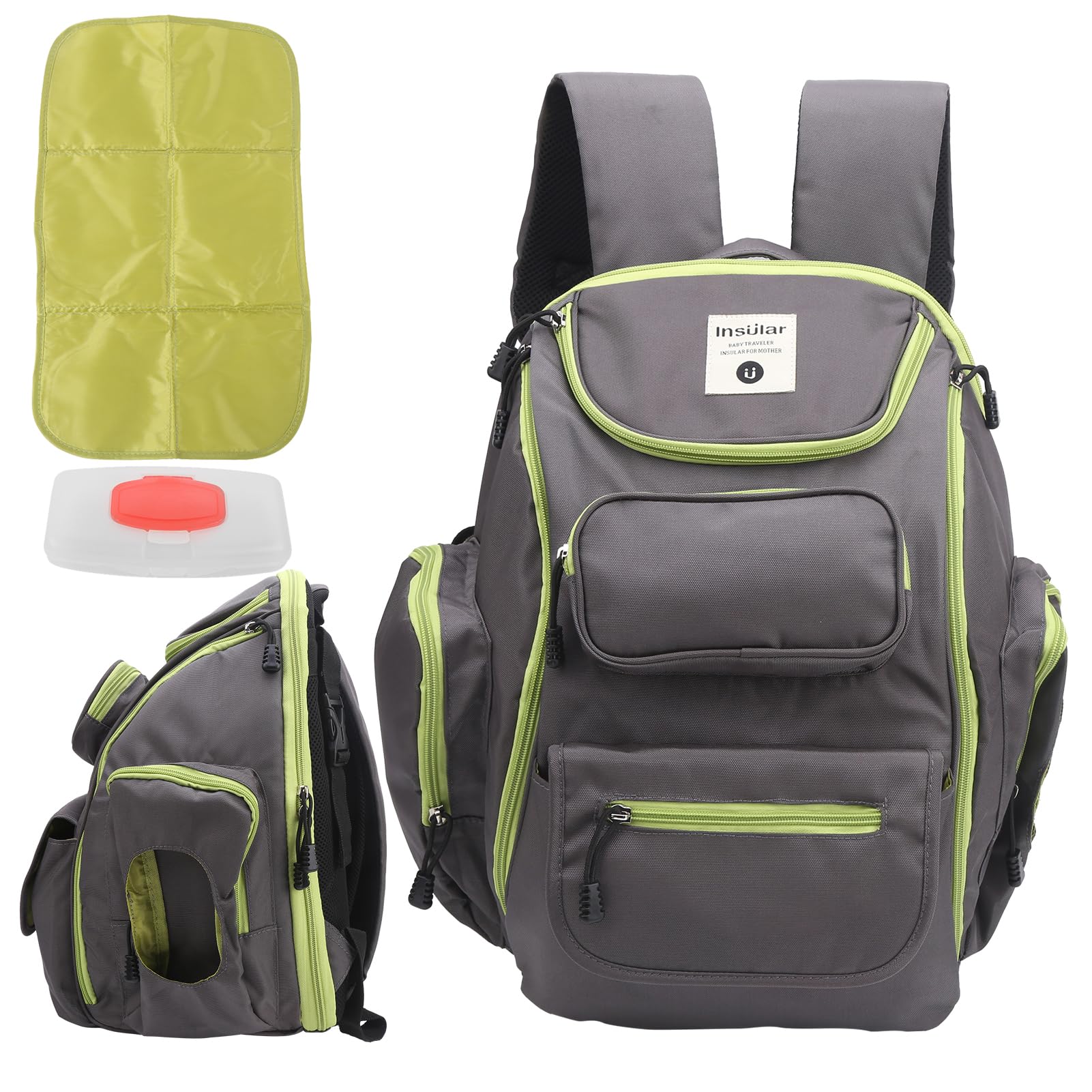 Bolsa de pa ñ ales Mochila Impermeable Gran capacidad Maternidad Bolsa de p