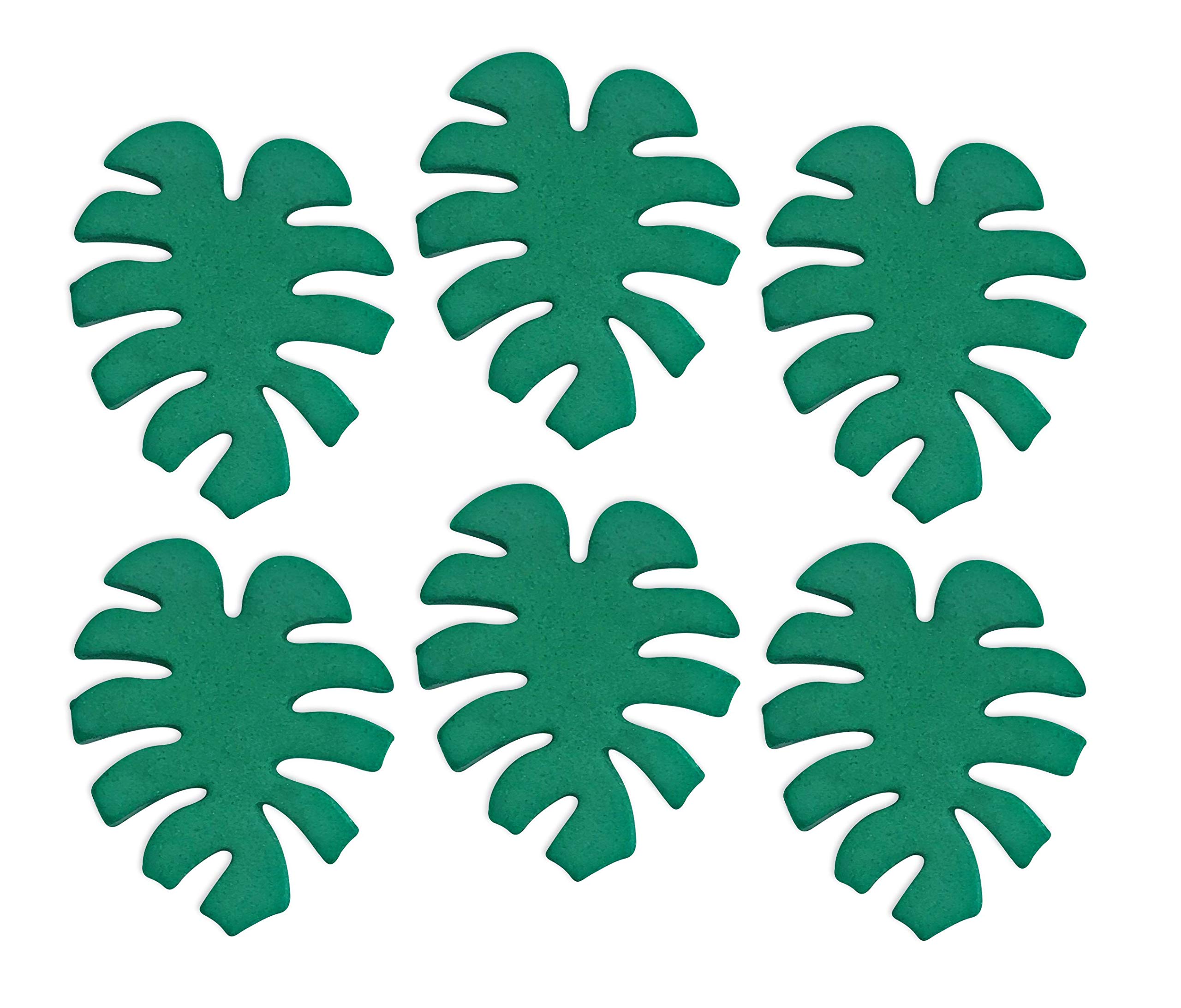 Anniversary House White Tropical Leaf Sugarcraft Toppers