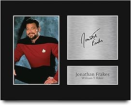 HWC Trading Jonathan Frakes Star Trek William T Riker Gifts Printed Signed Autograph Picture for TV Show Fans - US Letter ...