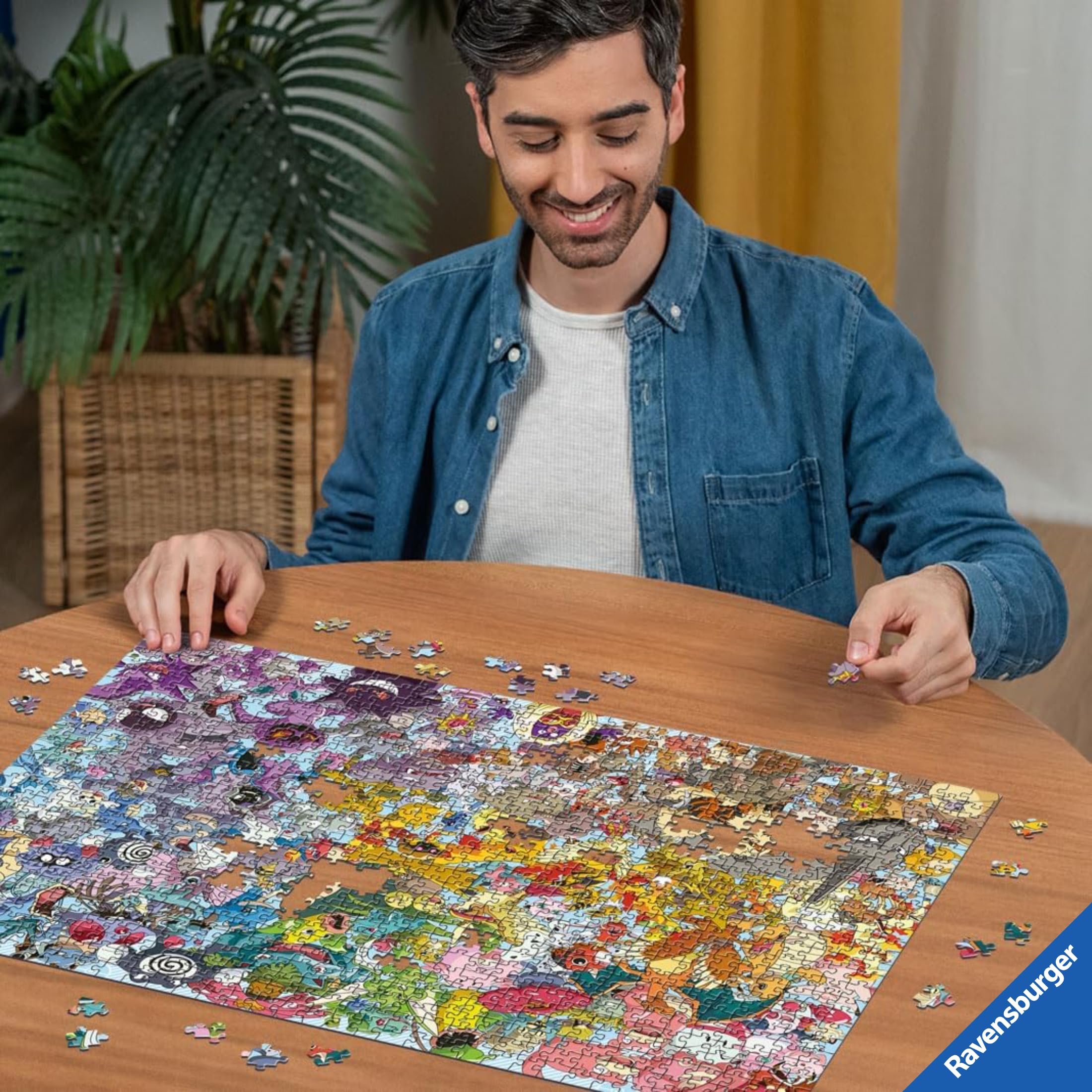 Ravensburger - Puzzle 1000 Piezas Pokemon Challenge | Puzzle Adultos | para Toda La Familia | 70x50 Cm | Rompecabezas Adultos