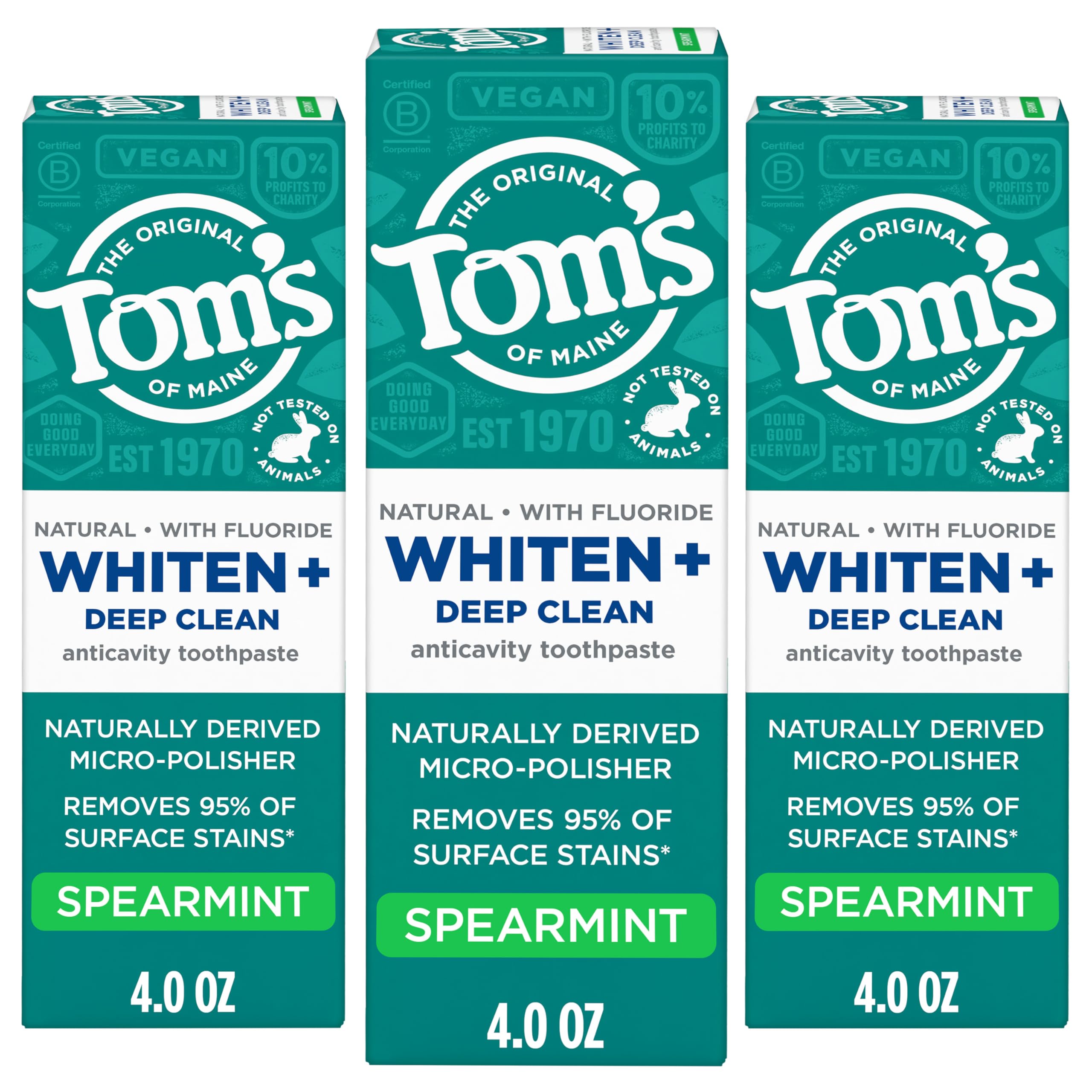 Tom's of Maine Whiten Plus Deep Clean Spearmint