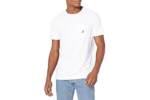 Nautica Men's Solid Crew Neck Short-Sleeve Pocket T-Shirt