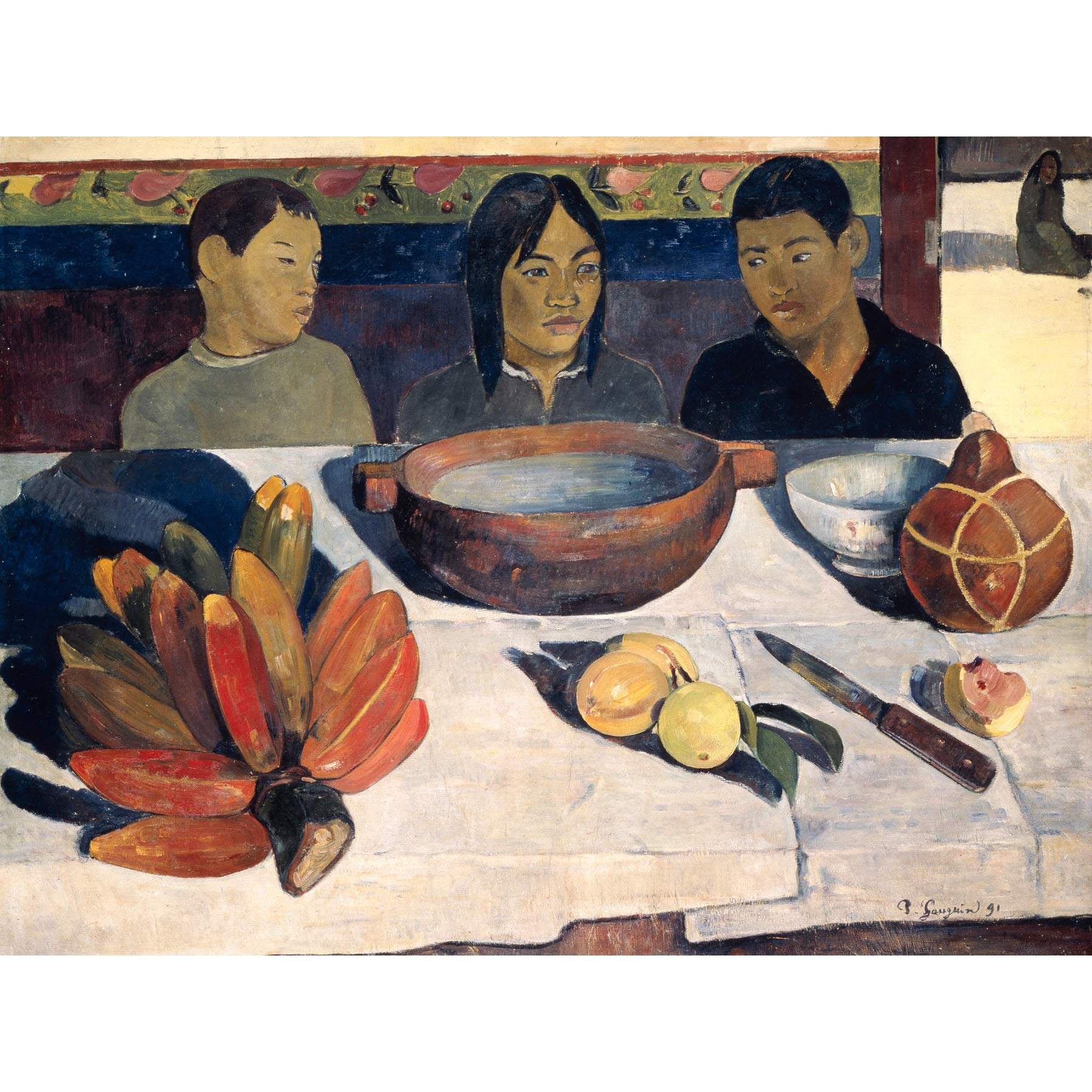 Paul Gauguin The Meal Large Wall Art Print Canvas Premium Poster Mural