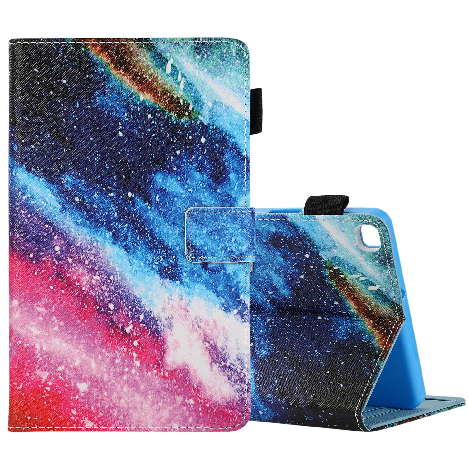 Galaxy Tab A 8.0 inch Cases T290 T295 Case-PU Leather Folio Multi-Angle Viewing Full Body Protection Tablet Cases for Samsung Galaxy Tab A 8.0 inch T290 T295 2019 Release (Colorful Stone)