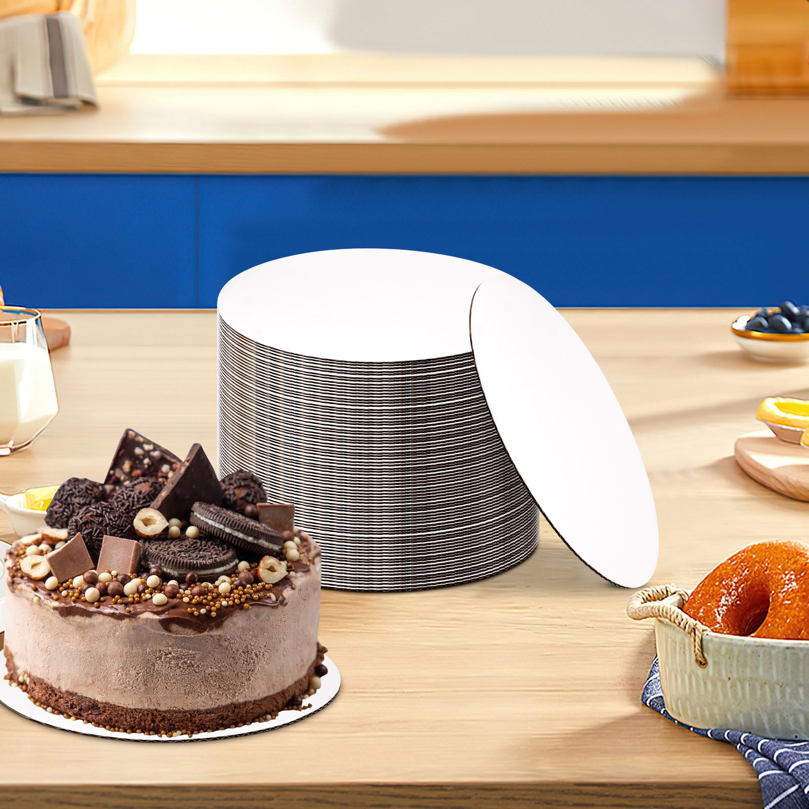 10 Cake Board Set Of 18 Cake Board Rounds, Circle Cardboard Base