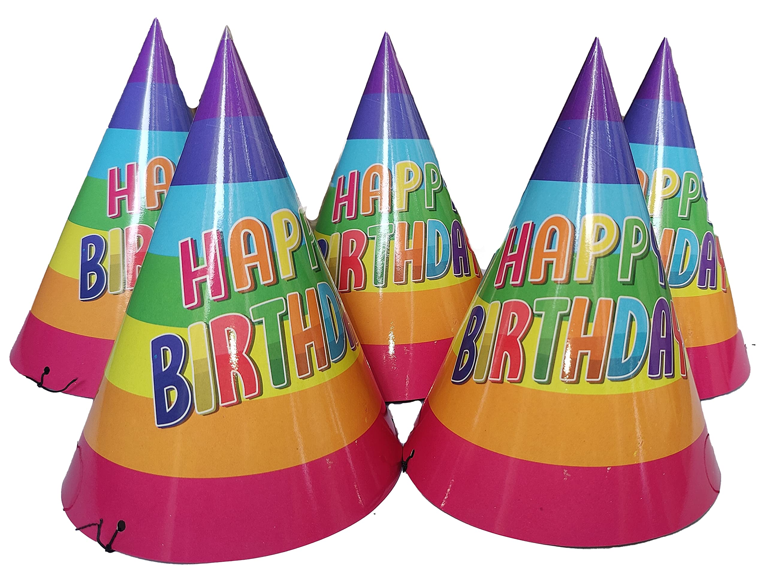 PartyToko Rainbow Party Hats (Multicolor)- 10pcs 4