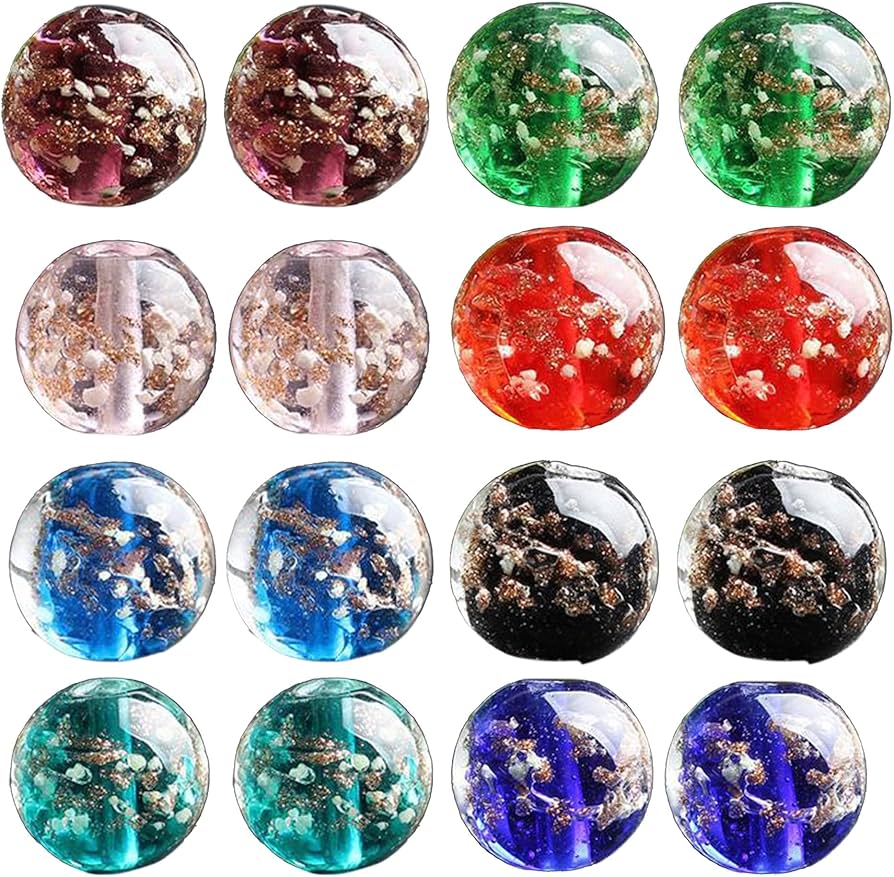 Amazon.co.jp: HAMILO ガラスビーズ 手芸 アクセサリーパーツ 直径約