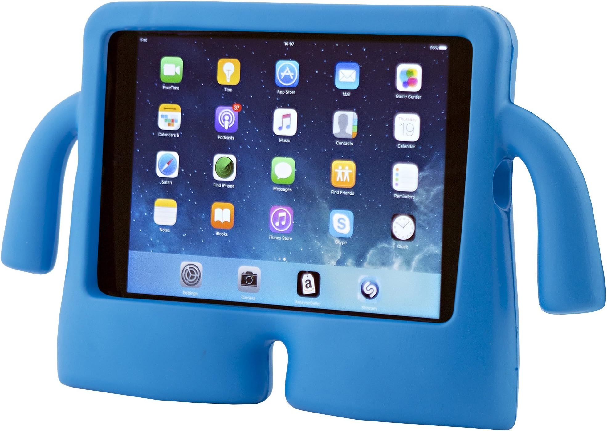 iPad Mini Case for Kids - A Shockproof and Durable Protective Case for an Apple iPad Mini 1/2/3/4 which is Free-Standing, has Carrying Handles and is Child Safe (Blue)