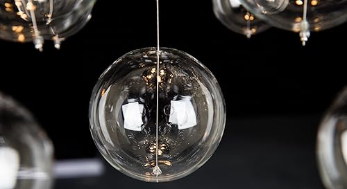 Miniatura 4 de Saint Mossi 22047 - Candelabros de burbujas, lámpara de diseño moderno, perfecto para el espacio vital, 20 x 38 pulgadas de alto, 5 enchufes GU10,