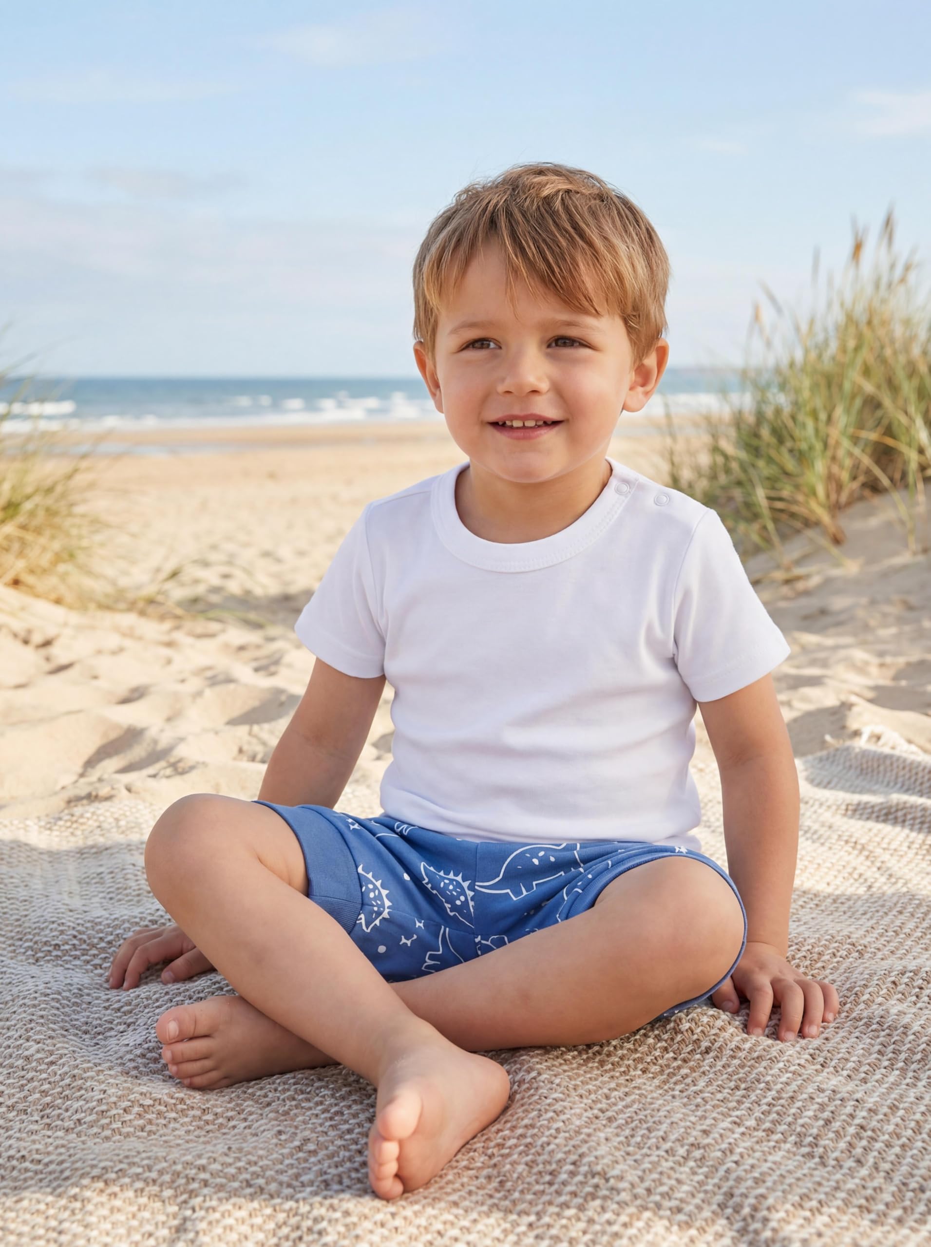 TupTam Unisex Baby Pumphose Sommershorts Baumwolle 5er Pack