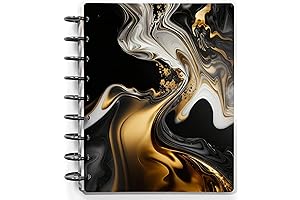 Marble Disc Bound Notebook Cover with Free Discs