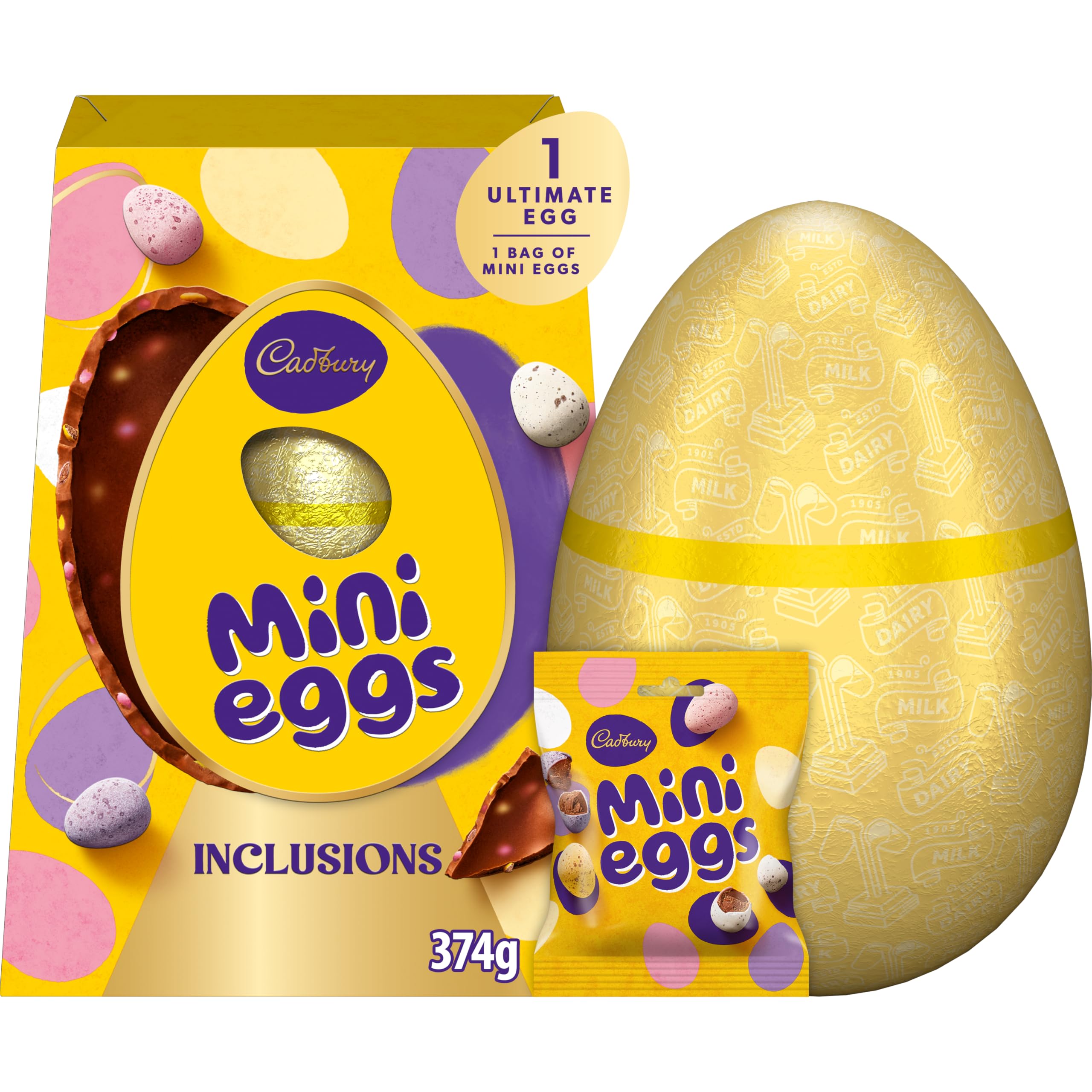 Cadbury Dairy Milk Ultimate Mini Egg Chocolate Easter Egg Gift 374 g
