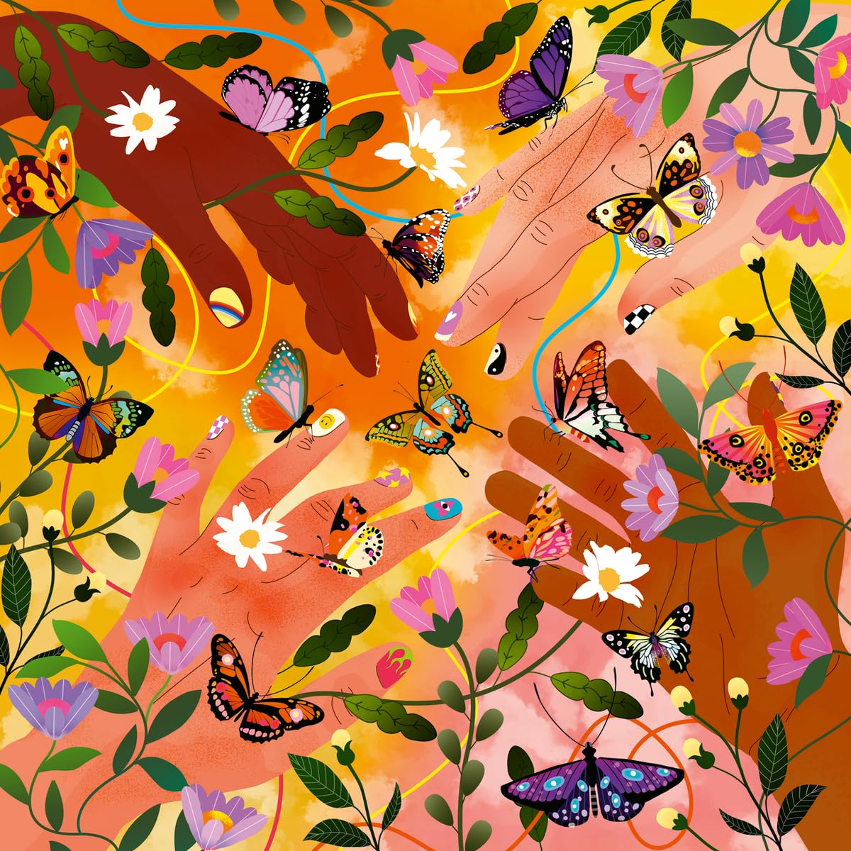 Ravensburger Art & Soul: Flower Festival - 750 Piece Jigsaw Puzzle with Poster | Unique, Vibrant Design | Crafted for Puzzle Enthusiasts