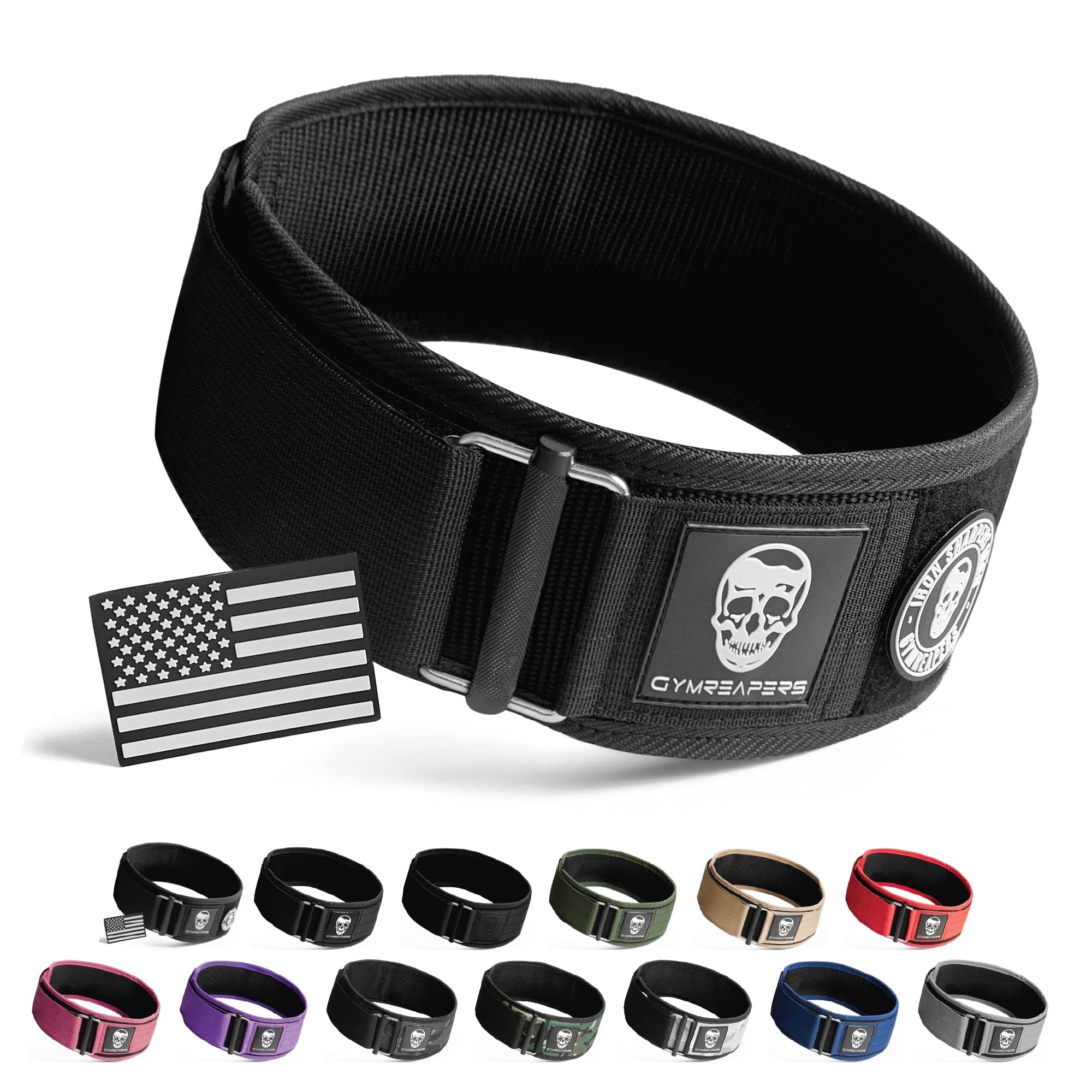 Quick Locking Weight Lifting Belt for Men Gym Belt for Powerlifting Deadlift Belt with 4 Inch Neoprene Metal Buckle Back Support Weightlifting Belt Women