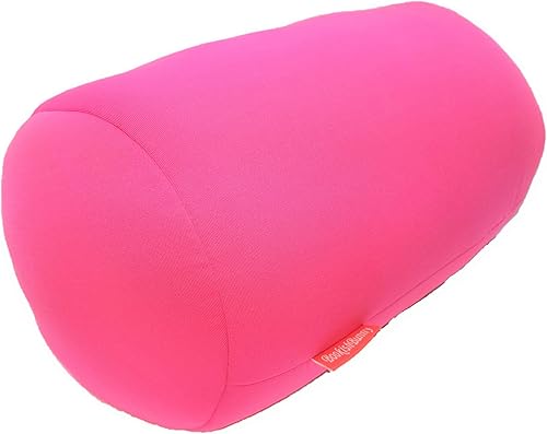 Miniatura 2 de Bookishbunny Almohada cilíndrica de microperlas 13 "x 7" (negro blanco)